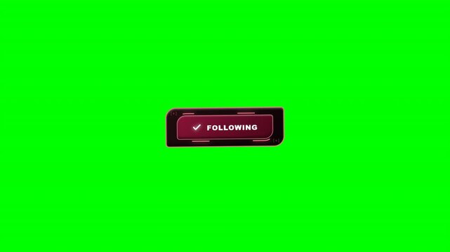 Red Cyber Follow Insigne Social Media Overlay Pop