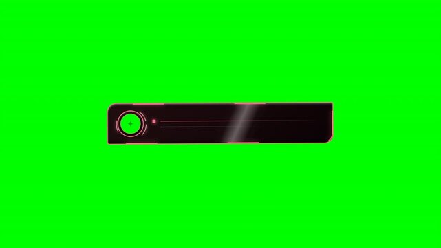 Red Futuristic Cyber Lower Third Broadcast Name Leiste