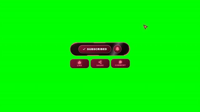 Red Cyber Subscribe Action Suite Notification Lower Third