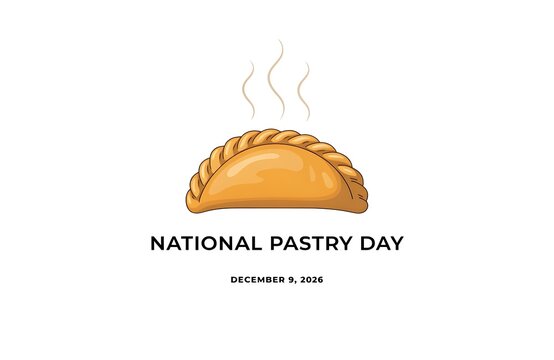 Freshly baked golden pastry empanada with steam on white background food savory snack item brown hot stuffed bakery product ready to eat traditional