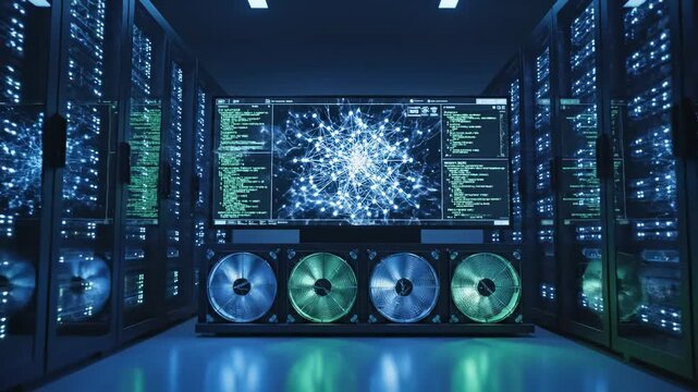 Advanced Data Visualization in a High-Performance Computing Environment Showcasing Dynamic Network Engineering and Complex Data Interconnections