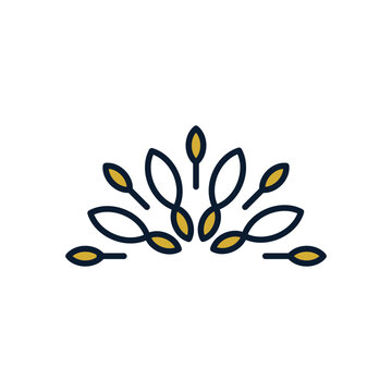 Crown design illustration with simple and creative idea for business