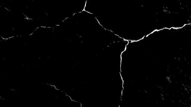 Dark Cracked Background with Branching White Fractures