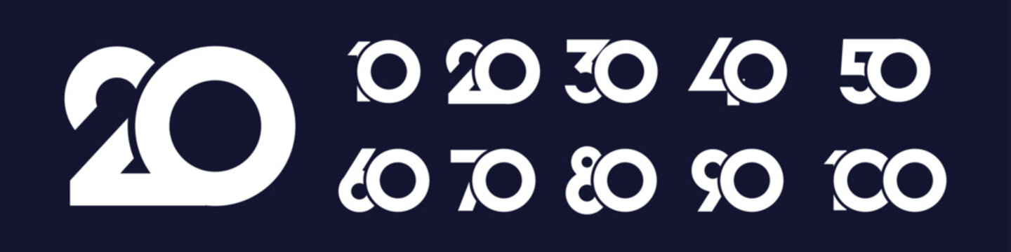 Font and letter design illustration with modern bold concept