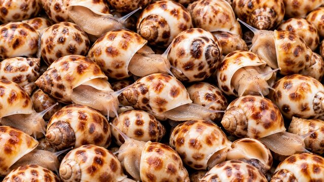 Garlic Snail Background. Snail Background.