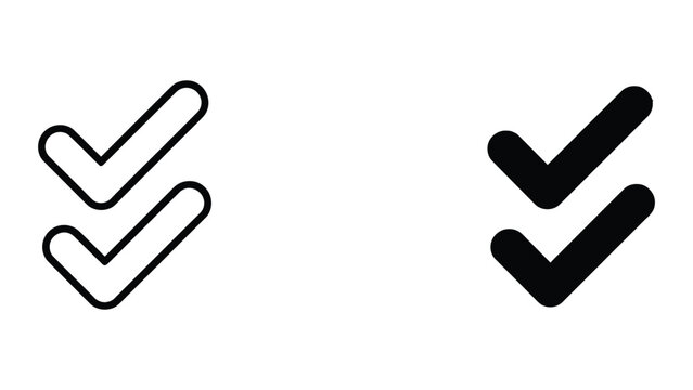 Simple black and white checkmark icon