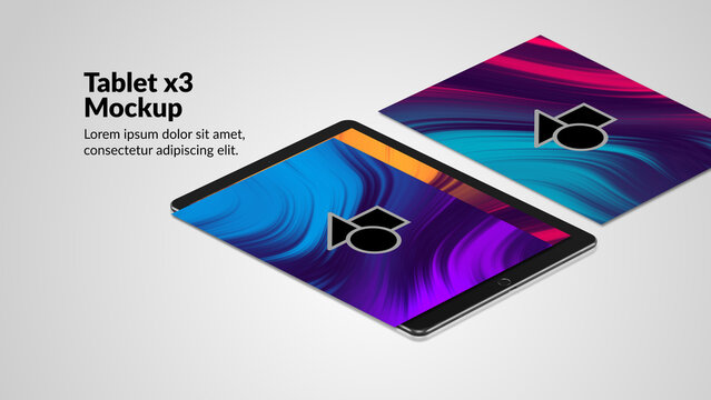 Creative Devices Tablet 6 &ndash; Stylish Tablet Screen Mockups, Animated Touchscreen Displays and Creative Device Presentations for App Showcases, Website Promos and Digital Branding