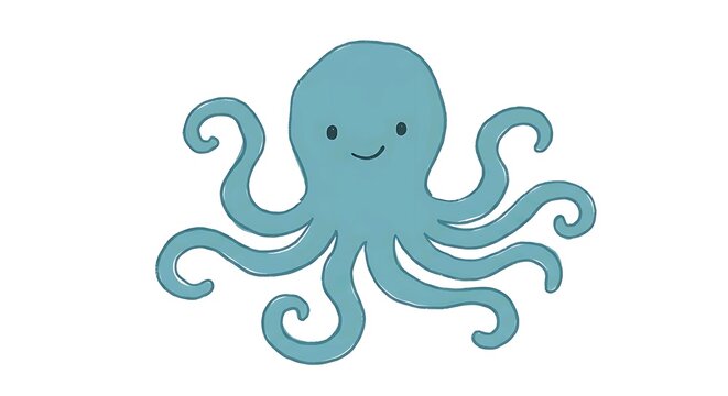 vector illustration of an octopus