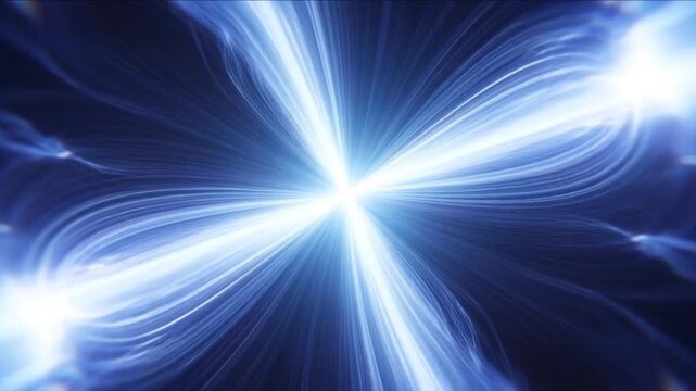 恒星自転極の頂点から噴出する白色超高温恒星風と磁力線の観測