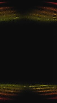 Vertical video: Faint bands appearing from black, glowing, dimming while central panel framing void