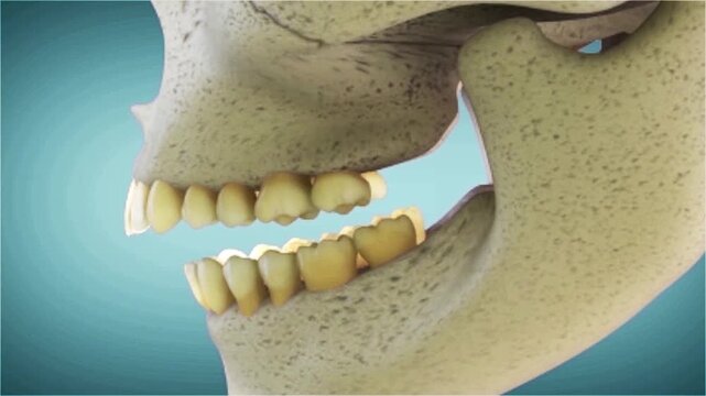Mandibular advancement jaw surgery. Medically accurate Orthognathic 3D animation surgery
