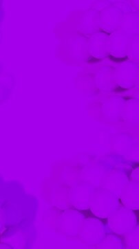 Vertical video: Camera shift moving circle band inward then outward, forming magenta textured field