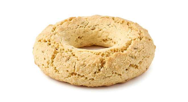 Paraguayan chipa piru with small extremely dry on White Background