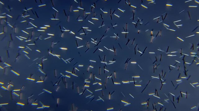 Caffeine Crystals Under Polarized Light Microscope Background