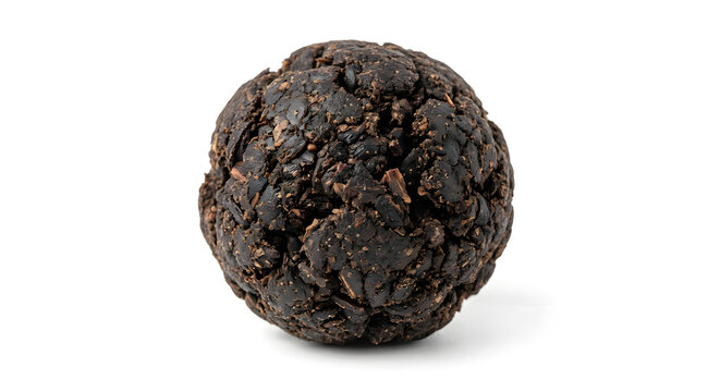 Sudanese furundu with one small fermented on White Background