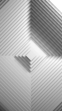 Vertical video: Stepped diamond layers shifting while bright sweep moving, revealing depth