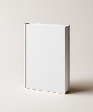 Blank Hardcover Book Mockup on White Background for World Book Day Photo.