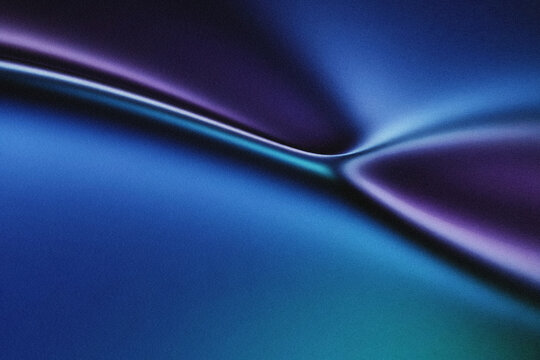 abstract dark blue and purple flowing gradient background with glowing cyan light streaks and fine grain texture