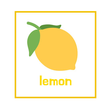 vector illustration of lemon