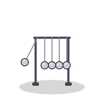 Newton cradle pendulum balls swinging