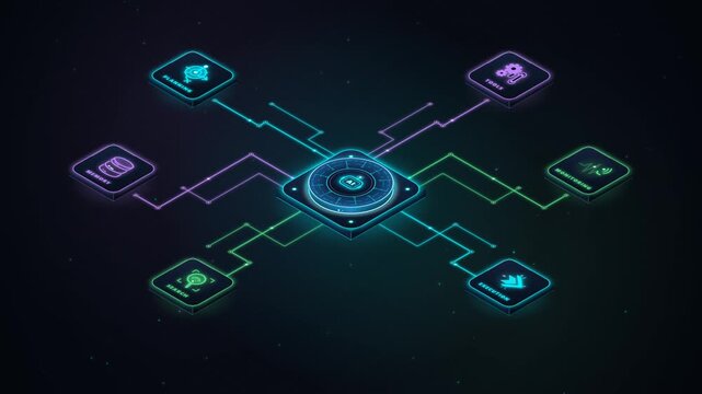 Animated AI Hub Connects Planning, Memory, Tools and Execution