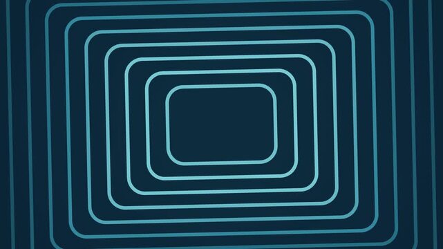 Cyan rounded arch frames with a marine blue center