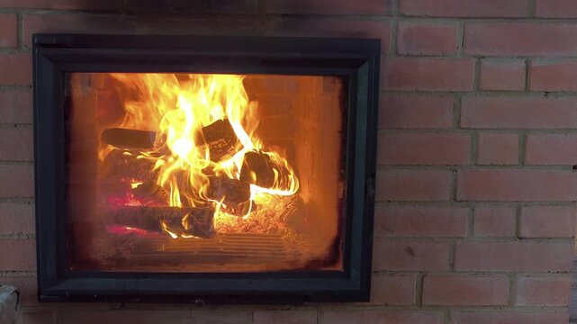 The warmth of a fireplace a cozy alternative amidst the global energy crisis. A stove that keeps a home warm in winter. Saving electricity, fuel, and other resources. The heating crisis.