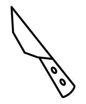 vector illustration of a knife