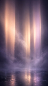 Soft Peach Light Beams Vertical Abstract Wallpaper