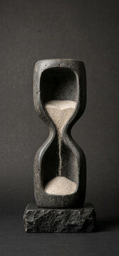 Dark Stone Hourglass Time Wallpaper