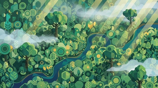 green forest landscape