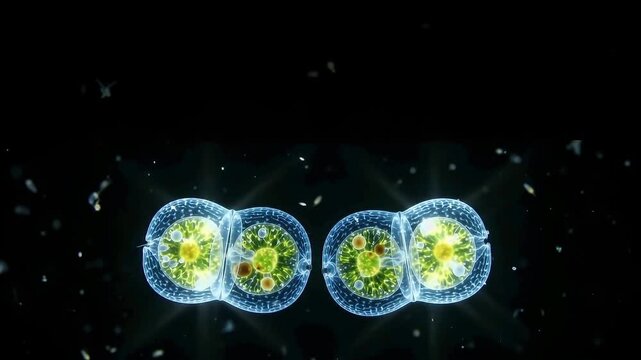 Twin Daughter Microalgae Cell Stasis Hold and Lipid Viability
