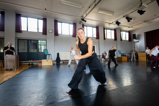 Dynamic pose during dance class