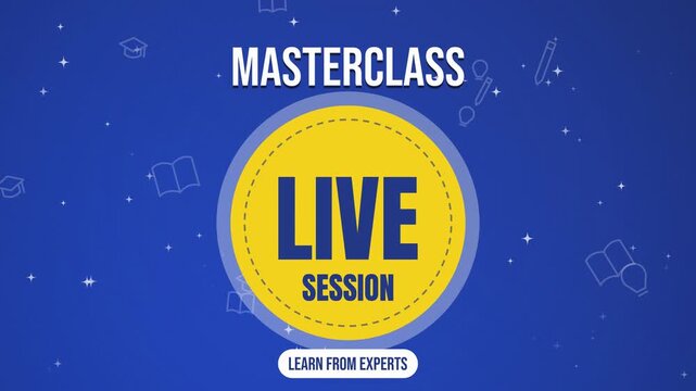 Masterclass Live Session Education Promo Intro 16x9 4K
