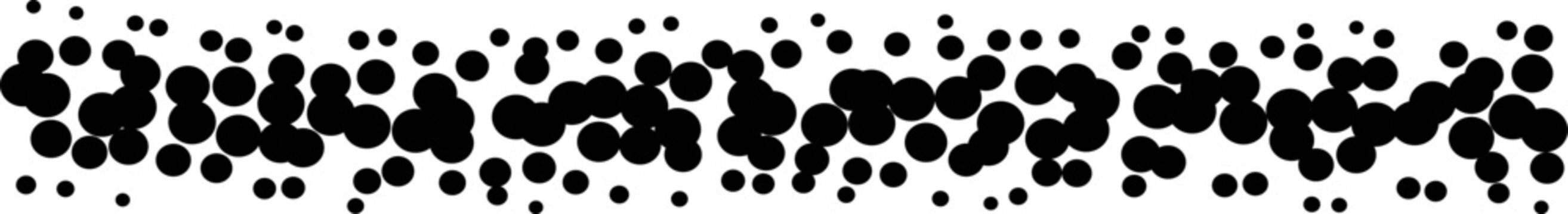 Abstract horizontal banner featuring a distressed halftone dot pattern with vintage grunge texture on white background surface