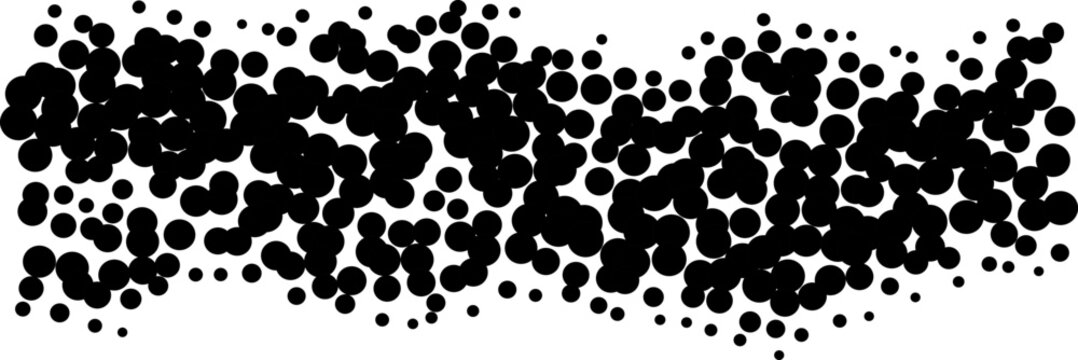 Abstract black and white halftone dot texture design element with a grunge distressed ink splatter pattern effect