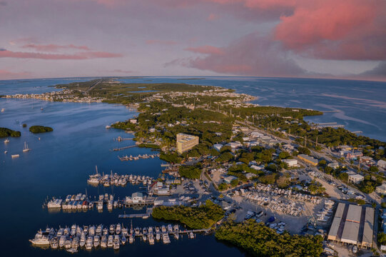 Aerial View of Islamorada, Florida