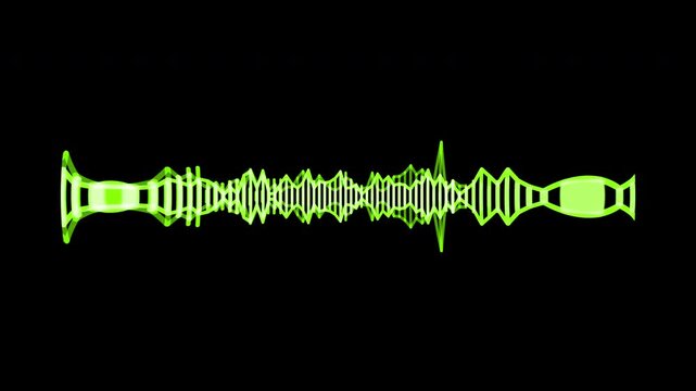 Colorful audio waveform spectrum animation, 4k