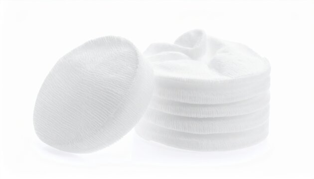 Sterile gauze pads isolated on white background