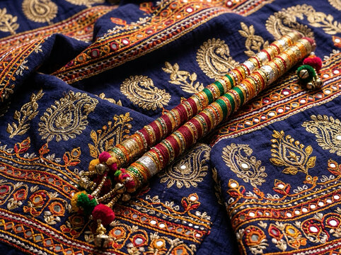 Dandiya Festival, Traditional Indian Dance Sticks