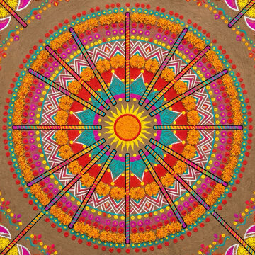 Dandiya Festival, Traditional Indian Dance Sticks