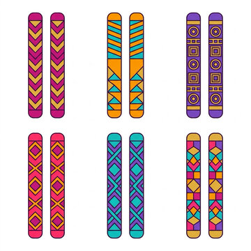 Dandiya Festival, Traditional Indian Dance Sticks