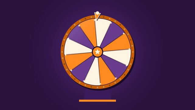 Prize wheel spin with blank segments for your text