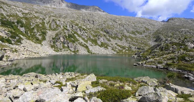  Fantastic landscape on lake Mandrone.