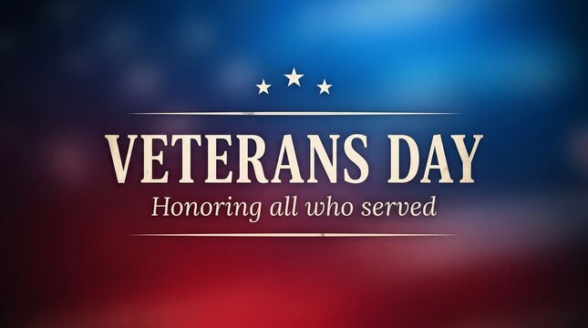 Honoring american heroes veterans day background with stars and stripes patriotic display