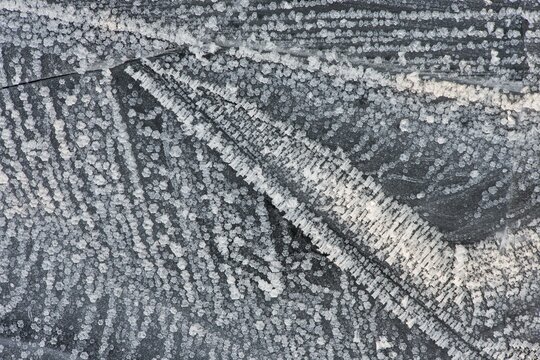 Ice structures, Emsland, Lower Saxony, Germany