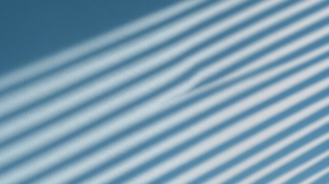 Abstract Blue Background with Diagonal Light and Shadow Stripes