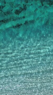 Clear Turquoise Tropical Ocean Water Surface