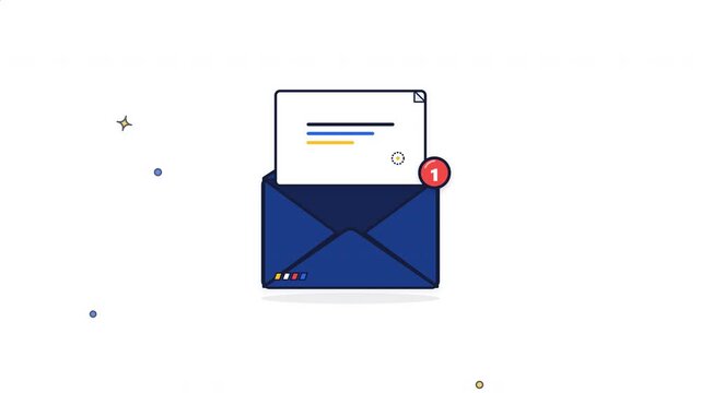 Email notification icon with message indicator