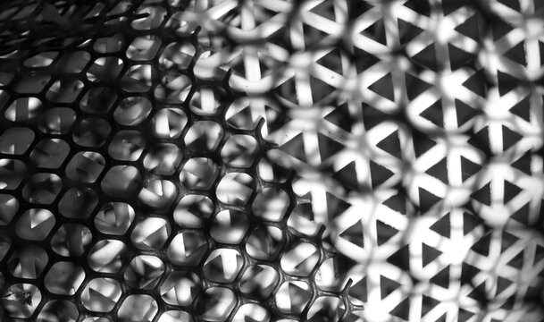 Light and shadow on a basket&mdash;perfect for a creative background.